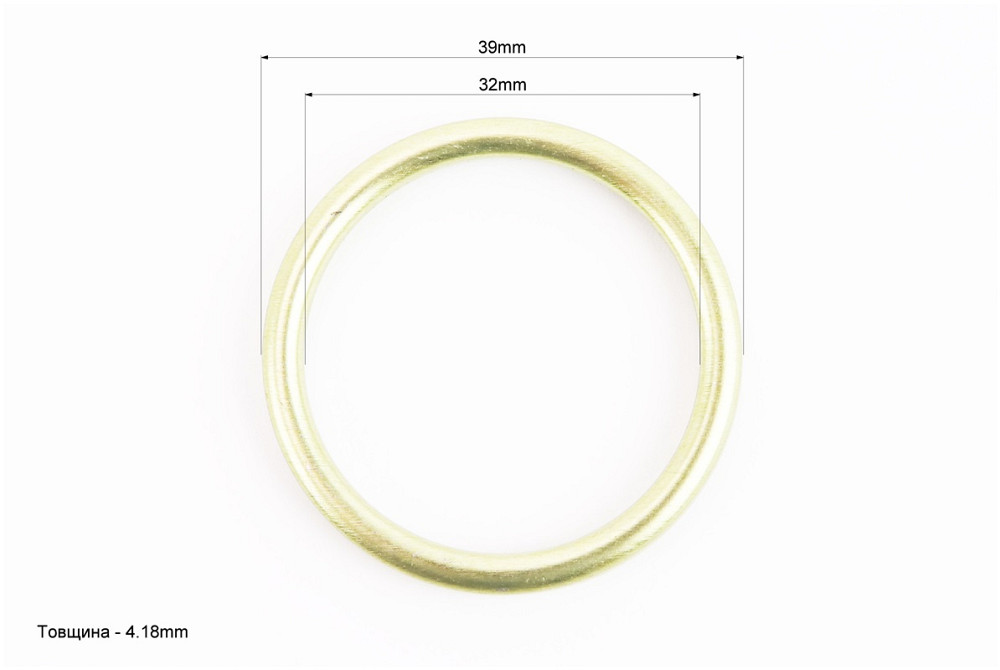 Прокладка глушника 39*32мм із металу, 10шт Київ - фото 2