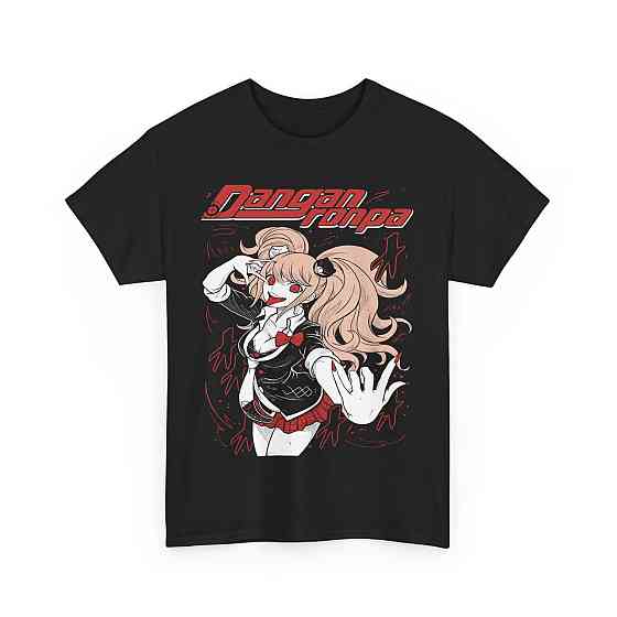 Футболка для мальчика аниме Аниме Джунко Еносхима Данганронпа оверсайз (рост от 165 до 180 ) Черний AnimeJ0102m Днепр