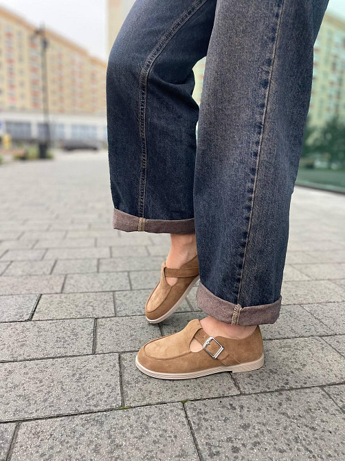 Vanessa Лофери жіночі VANESSA T-304-01 пісочна (весна-осінь, замша натуральна) (5828) Коломия - фото 2