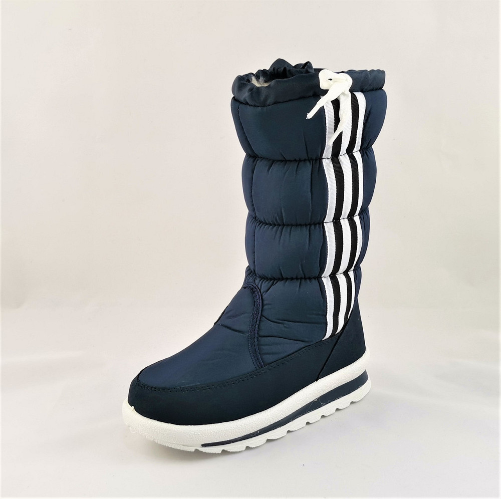 Зимові жіночі Дутики в стилі AD!DAS Чоботи на Хуху Теплі Сині (розміри: 36,37) Дніпро - фото 10