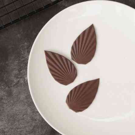 Силиконовый молд Листья 12 на 23 см серый Киев