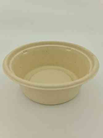 Тарілка паперова кругла глибока 400 ml (бежева) (50 шт.) Харків