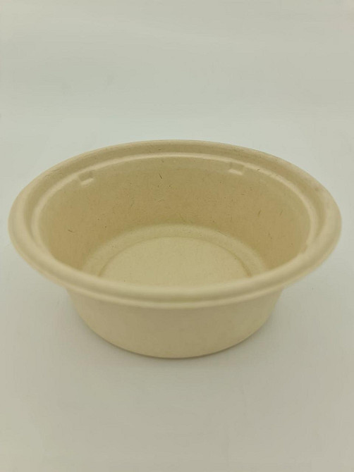 Тарілка паперова кругла глибока 400 ml (бежева) (50 шт.) Харків - фото 2