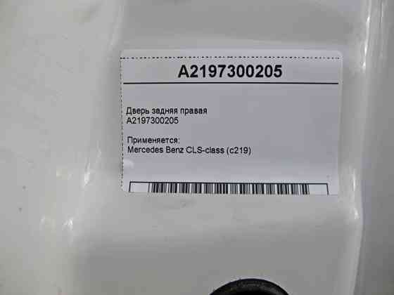 Mercedes-Benz  A2197300205 Двері задні права CLS C219 Одеса