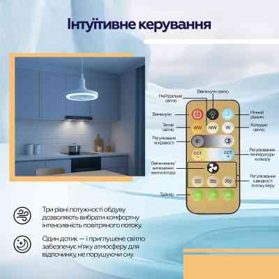 Вентилятор XoKo LED Fan Light 001 (XK-FL-001) Винница
