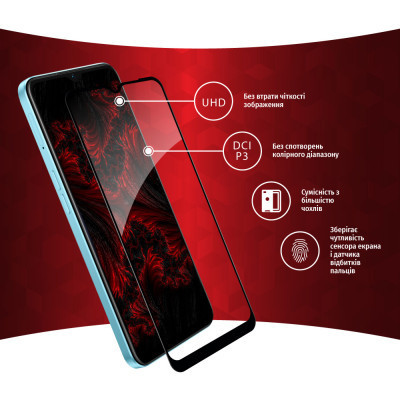 Стекло защитное Intaleo Full Glue Oppo A57 (1283126546266) Винница - изображение 3