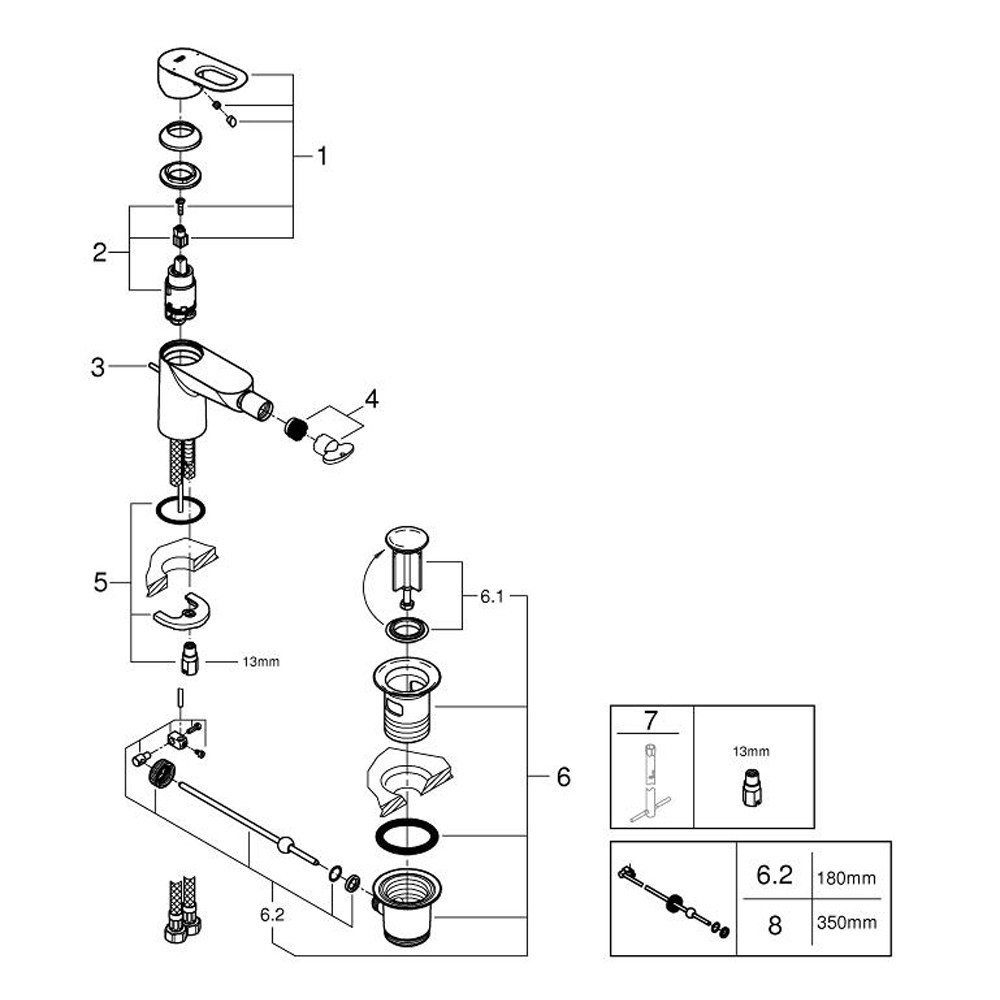 Змішувач для біде Grohe BauLoop 23338000 Київ - фото 3