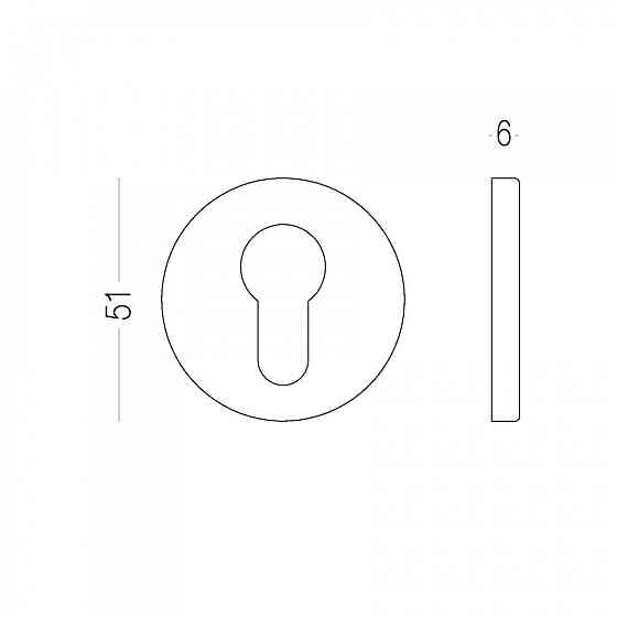 НАКЛАДКА ПОД ЦИЛИГР E19 MN САТИН НИКЕЛЬ Киев
