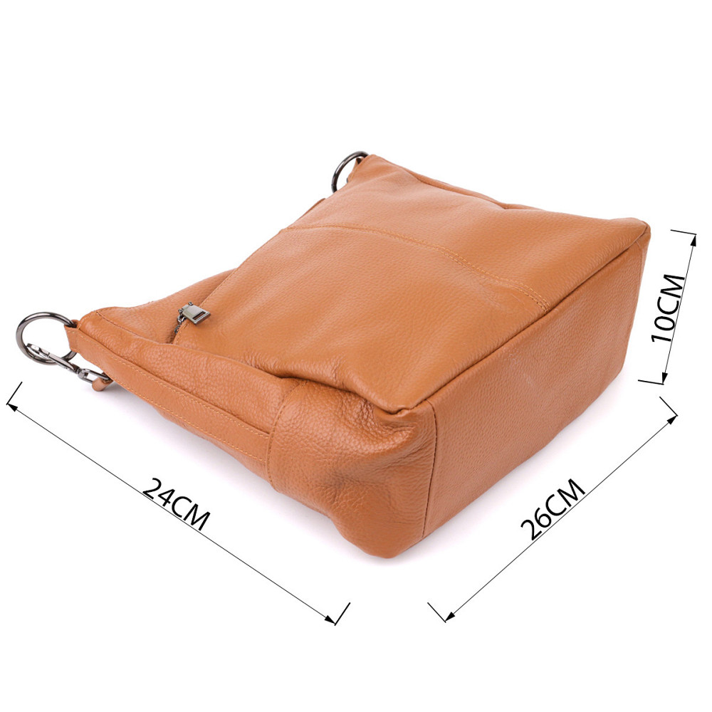 Женская сумка на два отделения из натуральной кожи Vintage 23012 Коричневый Киев - изображение 3