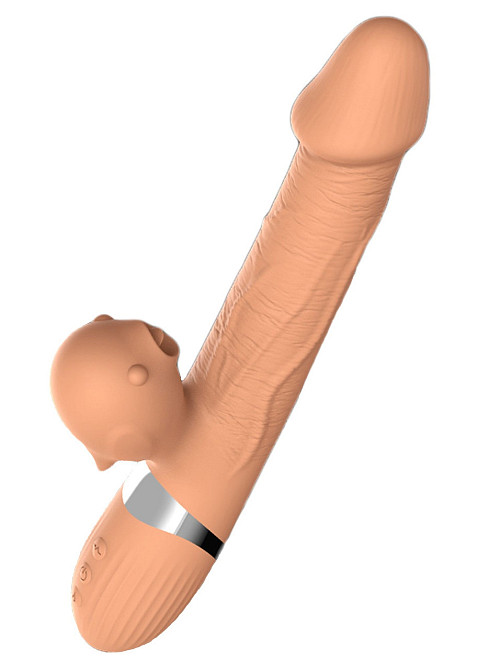Вибратор Basia Thtusting Vibrator 2 in 1 Tongue Vibrators USB Sex Aura Киев - изображение 6