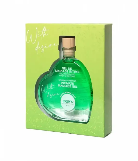 Масажна олія EXSENS With Desire Apple Pear 50мл розігріваюча, без цукру, їстівна Львів - фото 1
