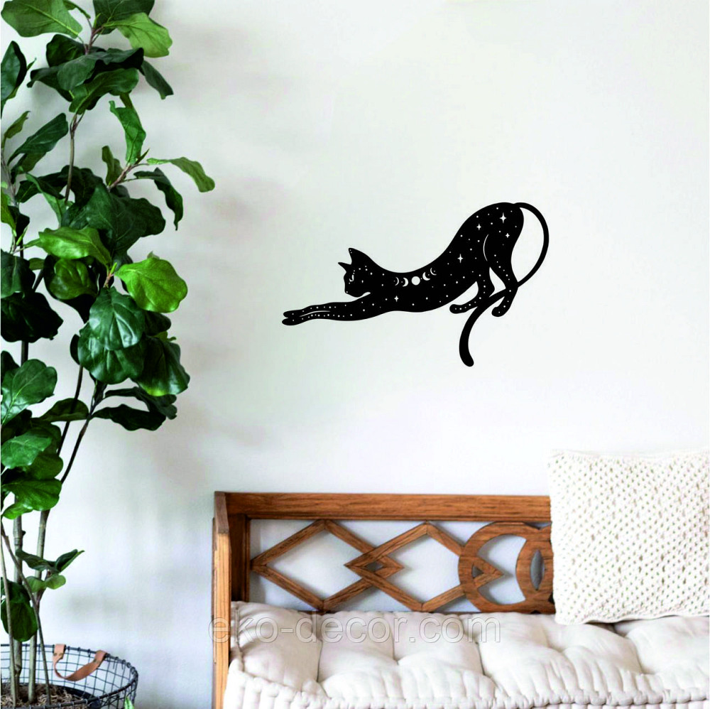 Декоративне настінне 3D Панно «Кіт» Декор на стіну з об'ємом Київ - фото 7