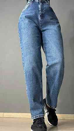 Джинсы женские Mikaletta 13125 MOM comfort большие размеры стрейчевые синие, синий, 4О, 40, 108 см, 127 см Киев