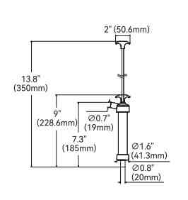 Ручний латунний насос SEAFLO 350мм для перекачування мастила, води та дизеля — Універсальна помпа Київ