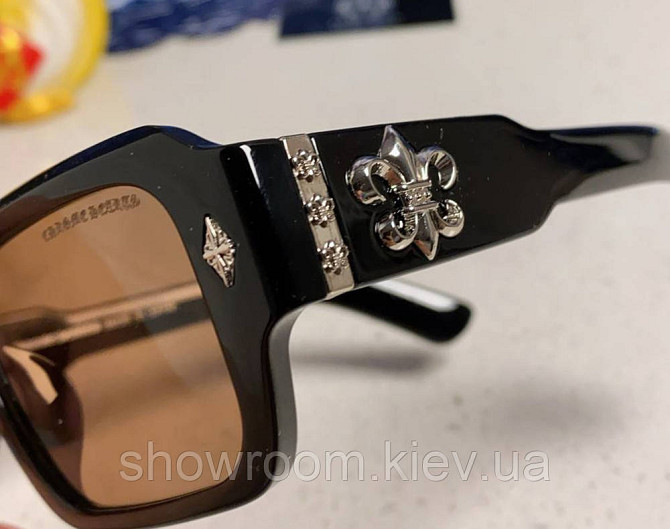 Чоловічі сонцезахисні окуляри Chrome Hearts 8232-2 Київ - фото 5