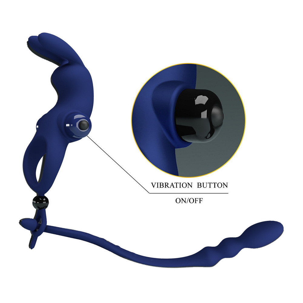 Ерекційне кільце PRETTY LOVE Powerful ring, 10 vibration functions Sex Aura Київ - фото 3