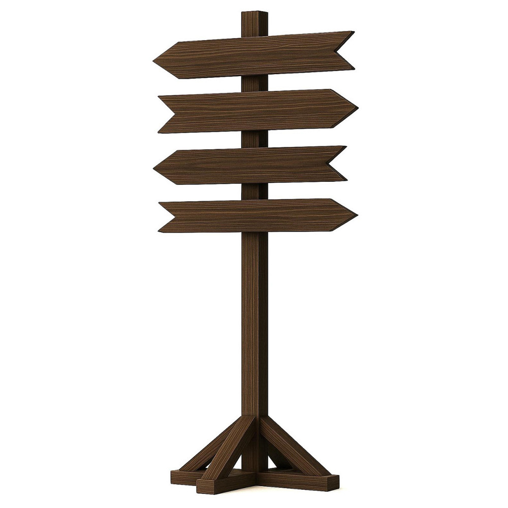 Підлогова стрілка-покажчик "Фейсі" сепія Миколаїв - фото 1