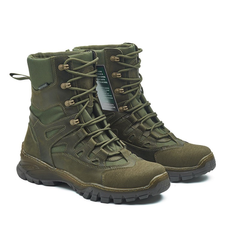 Берцы зимние хаки теплые PREDATOR-8011 водонепроницаемые тактические военные ботинки ЗСУ Харьков - изображение 5