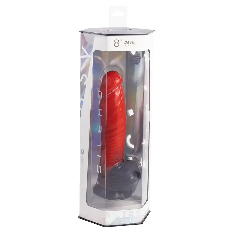 Фалоімітатор SilexD Fantasy Liquid Silicone Devil 8in Red Львов - изображение 7