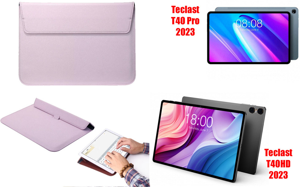 Чехол-конверт VitoCase для Teclast T40 Pro 2023, T40HD 2023, с функцией подставки для планшета Фиолетовый Киев - изображение 1