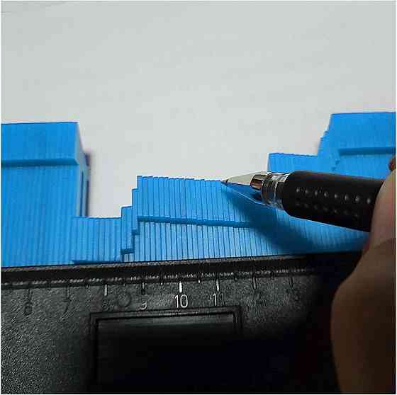 Контурный шаблон 14 см для копирования форм Киев