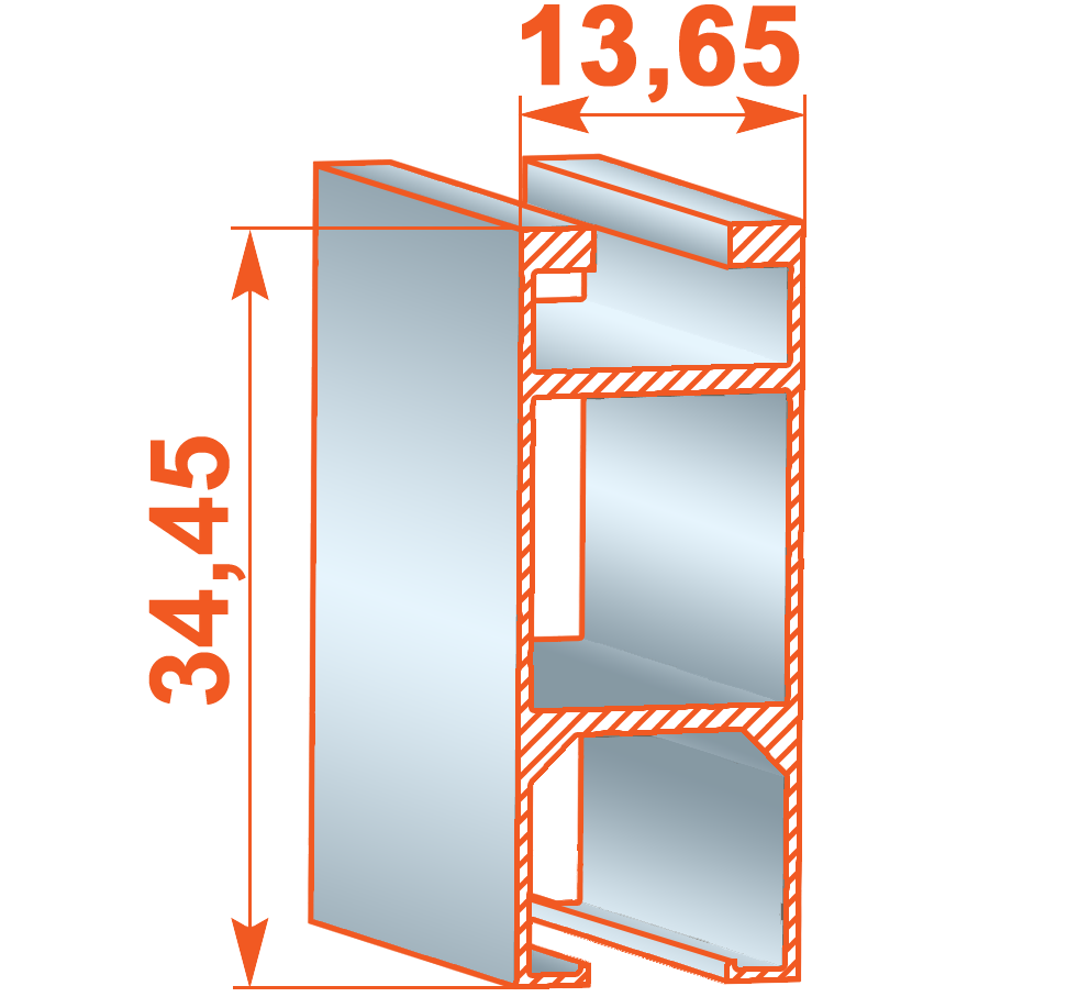 Карниз для штор SQUARE LINE Двойной (Заглушка, черный матовый, отступ 9-13,2 см) Бровары - изображение 2