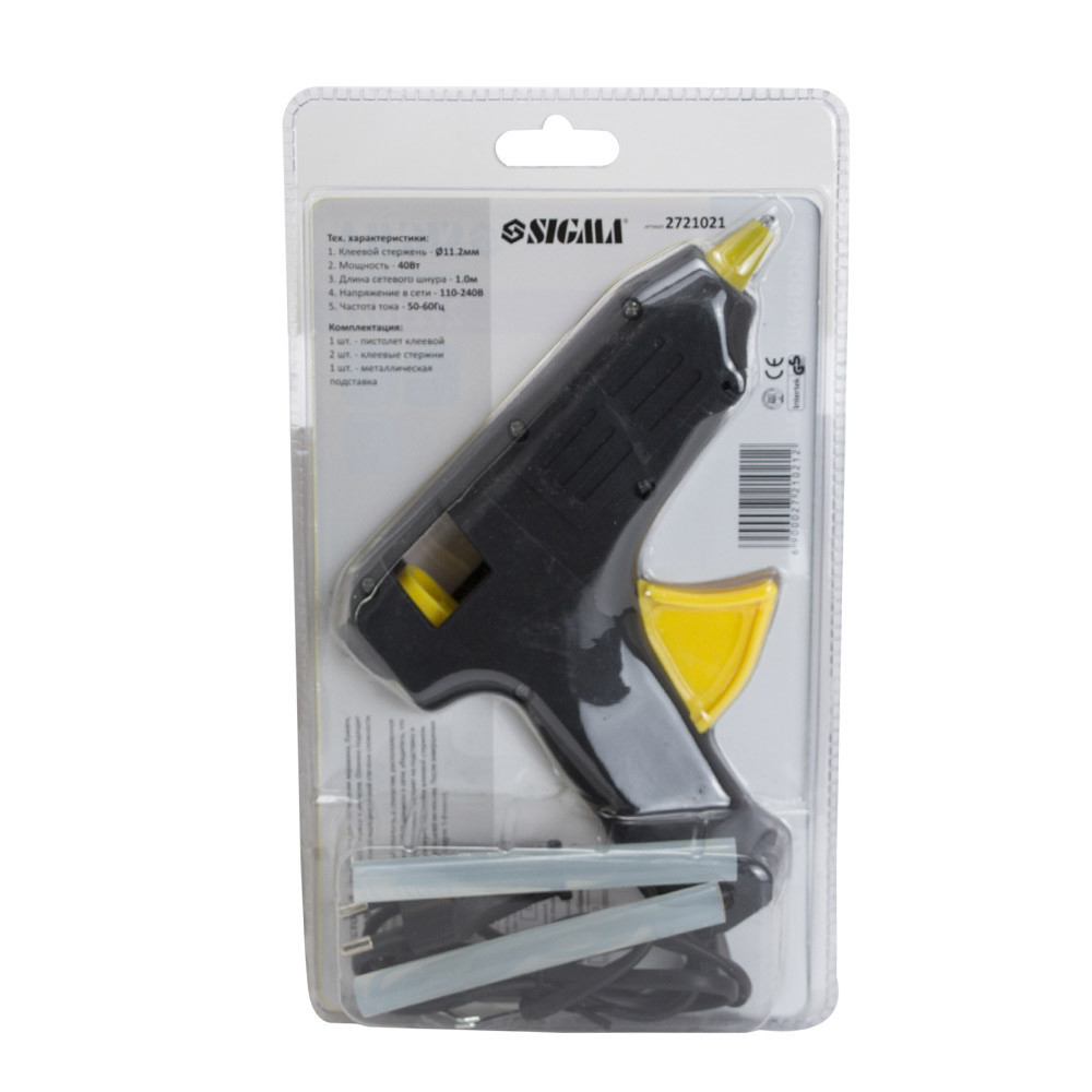 Пистолет термоклеевой Ø11.2мм 40(150)Вт SIGMA (2721021) Киев - изображение 8