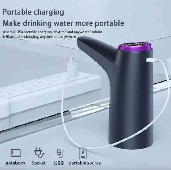 Электрическая помпа для воды сенсорная черная Винница