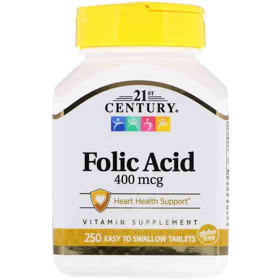 Фолієва кислота (Folic Acid) 400 мкг 250 таблеток Київ