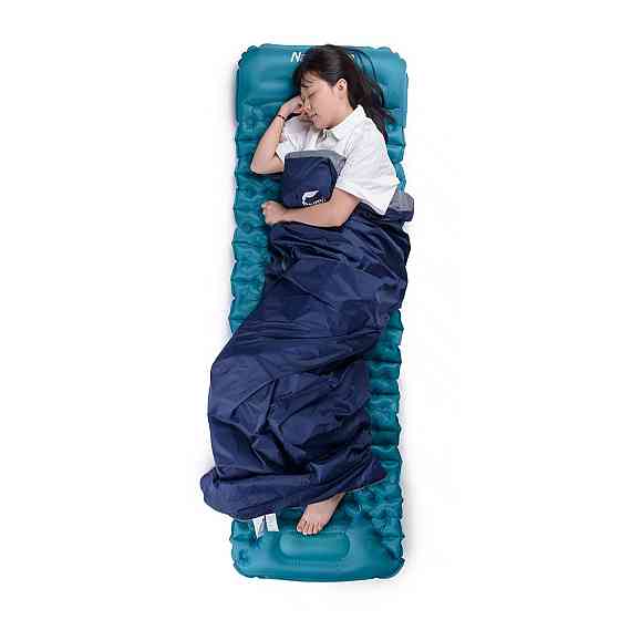 Спальник надлегкий Naturehike LW180 NH21MSD04 лівий, (15°C), p-p XL, темно-блакитний Київ