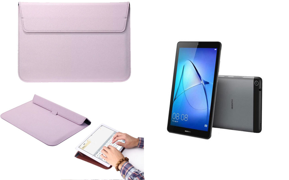 Чохол-конверт VitoCase для Huawei Mediapad T3 7 (BG2-U01), з функцією підставки для планшета Фіолетовий Київ - фото 1