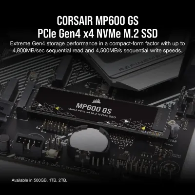 Накопичувач SSD M.2 2280 1TB MP600GS Corsair (CSSD-F1000GBMP600GS) Вінниця