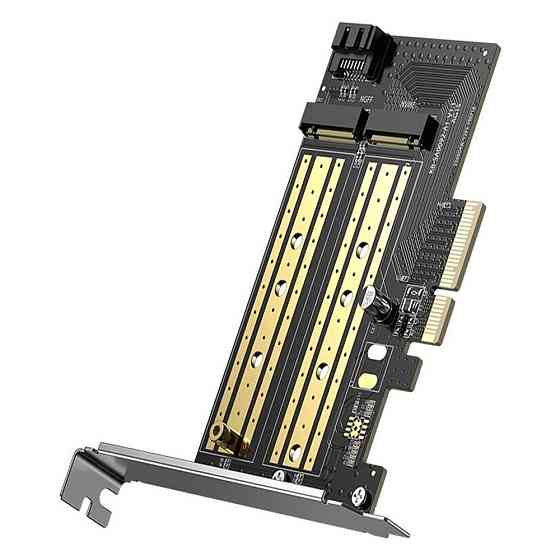 Адаптер Ugreen для установки SSD M.2 NVMe + M.2 NGFF в слот PCI-E 3.0 x4 CM302 70504 Николаев