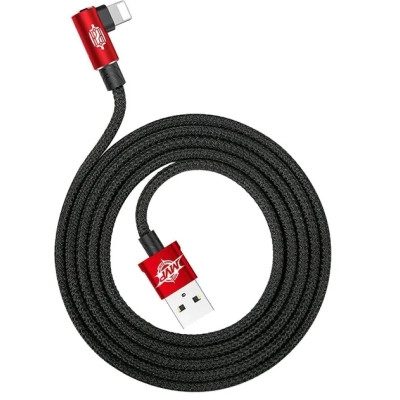 Дата кабель USB 2.0 AM to Lightning 2.0m 1.5A 90° corner red Baseus (CALMVP-A09) Вінниця - фото 7