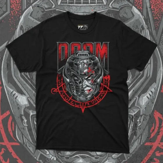 Футболка чоловіча з  принтом Doom Doomguy WB Розмір 48 Anime10Розмір 48 Дніпро
