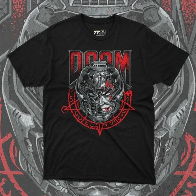 Футболка чоловіча з  принтом Doom Doomguy WB Розмір 48 Anime10Розмір 48 Дніпро - фото 1
