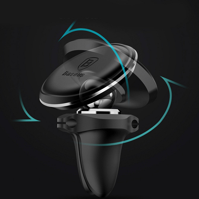 Магнітний автотримач для телефону Baseus Magnetic Air Vent Car Mount SUGX-A01 (Чорний) Миколаїв - фото 8