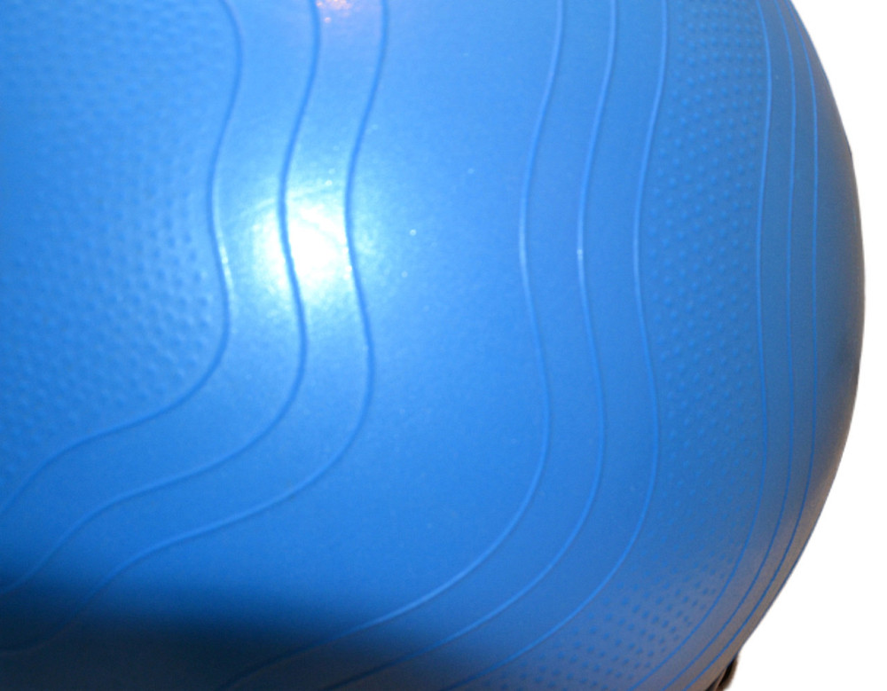 М'яч для фітнесу (фітбол) укріплений PowerPlay 4000 Ø65 cm Premium Gymball Anti-Burst Синій + помпа Кам'янське - фото 9