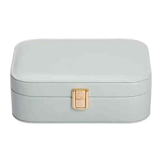 Yiwu Скринька для прикрас з еко шкіри 15×10×5 см із дзеркалом органайзер для ювелірних виробів Коломыя