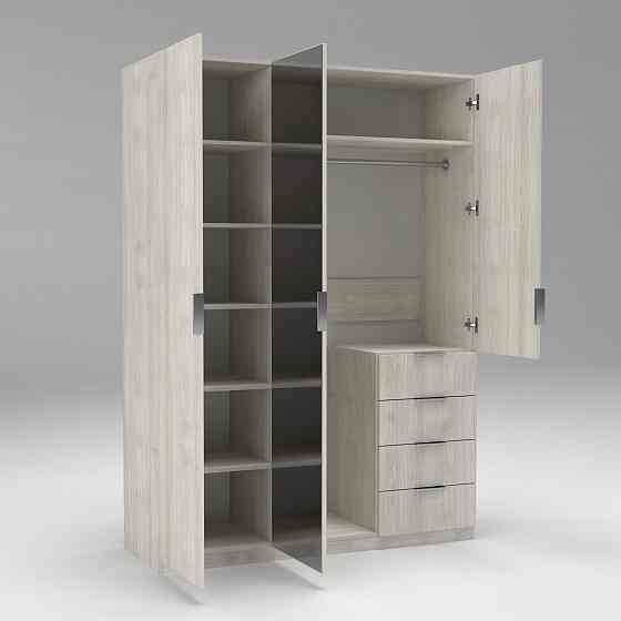 Шафа Крістал 2, Дуб Шамоні Світлий, 1500х520х2100 Львів