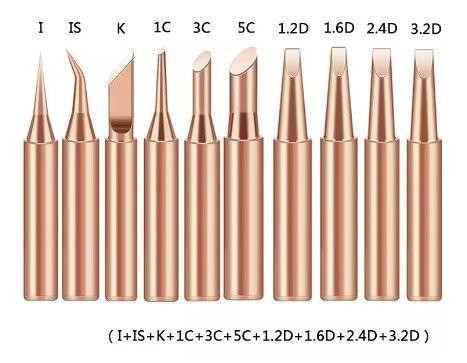Жало паяльника 10 штук набор 