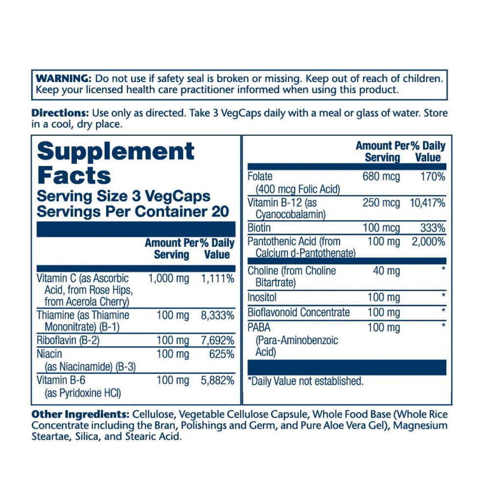 Витамины группы В Solaray Mega Vitamin B-Stress 60 vcaps Киев - изображение 2