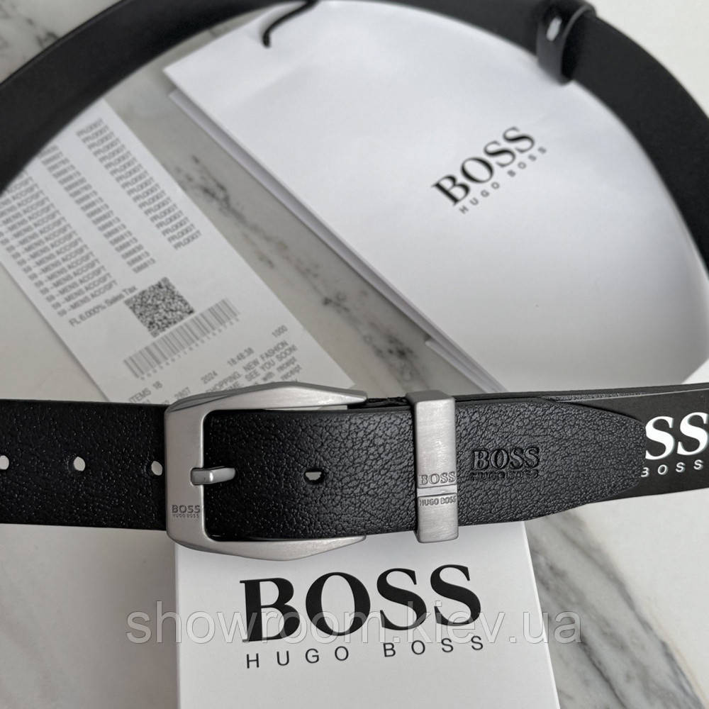 Мужской кожаный пояс Hugo Boss (215) Киев - изображение 3