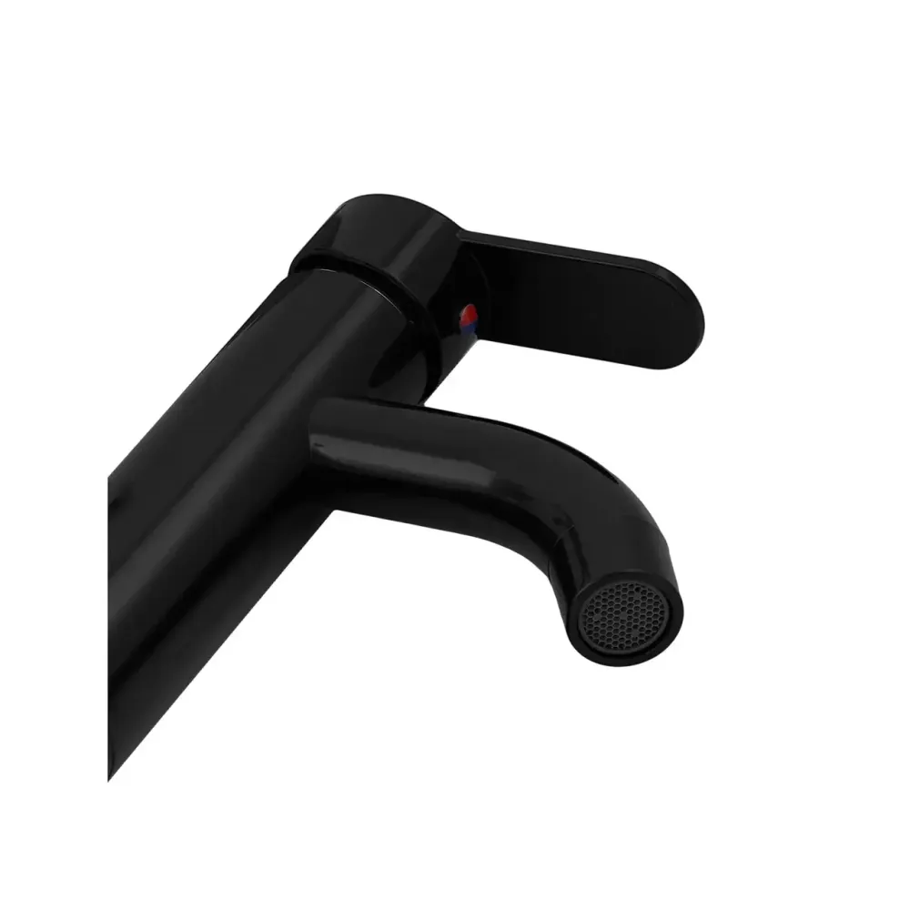 Змішувач для умивальника Plamix Raul-001-B Black термопластик (без шлангів) (PM0654) Чернівці - фото 3