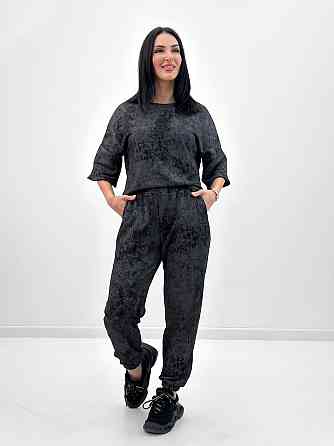 Жіночий костюм з турецької двонитки петля з ефектом tie dye "George"| Норма| Розпродаж моделі Київ