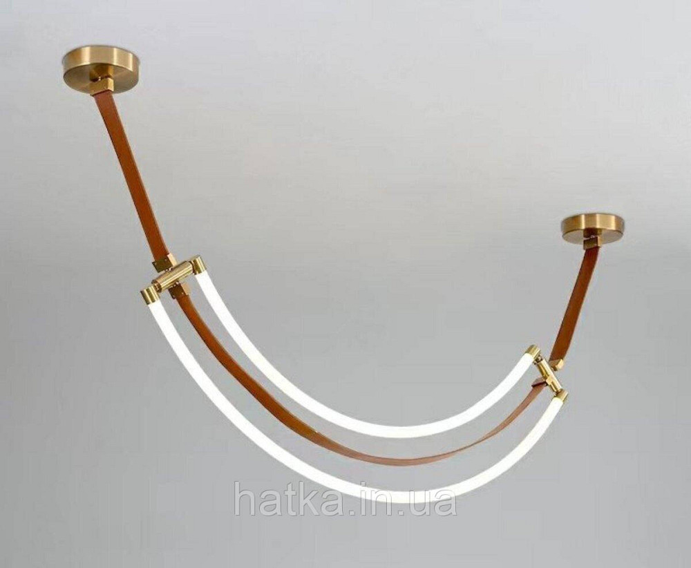 Люстра підвісна світлодіодна VALESO THD63224-1200 45W коричнева Київ - фото 1