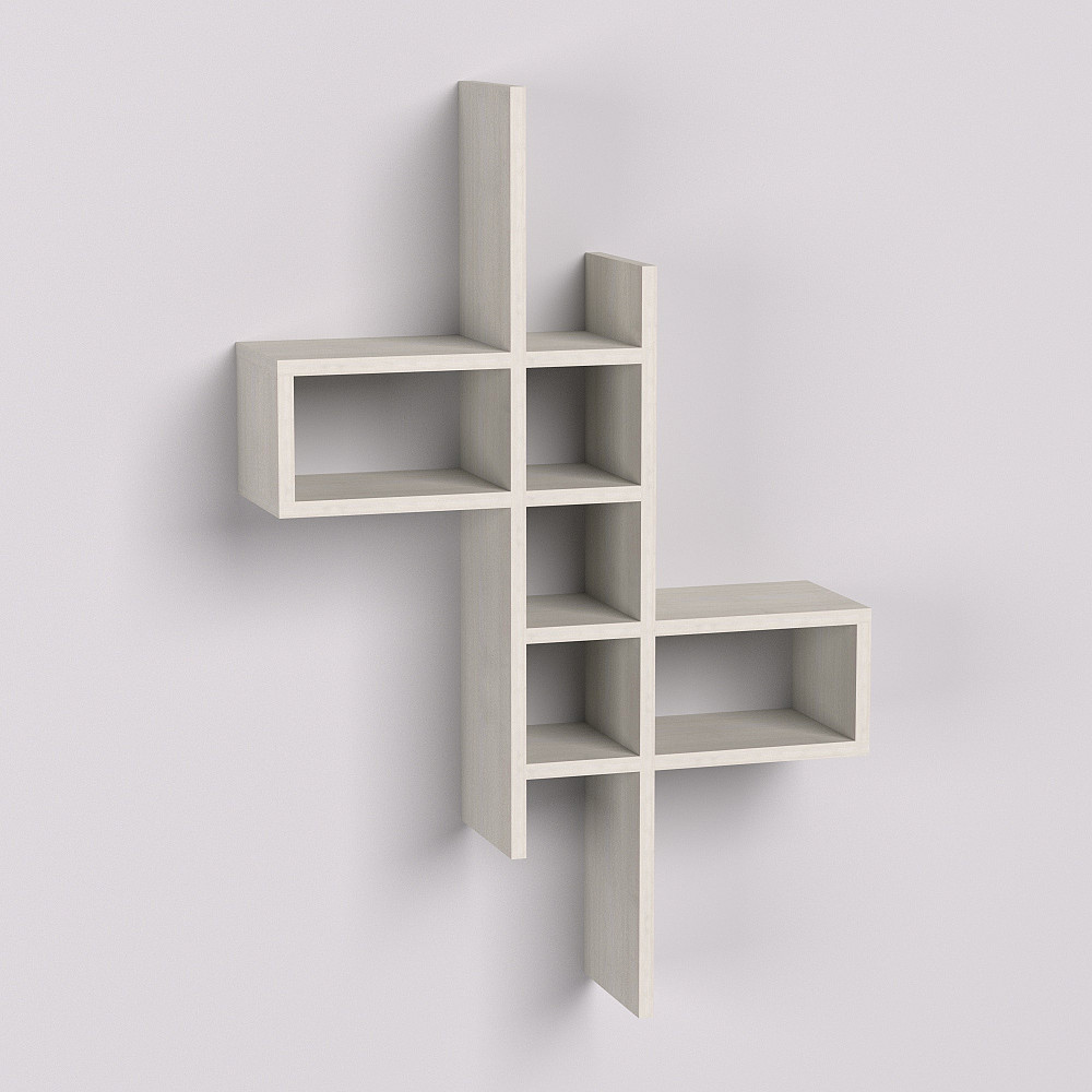 Полиця навісна П-2, Дуб Шамоні Світлий, 630/180/960 Львів - фото 1