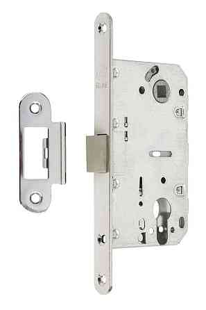 Замок для межкомнатных дверей Gavroche GR 85K-EC ( бесшумний) CP хром с ответной планкой Киев