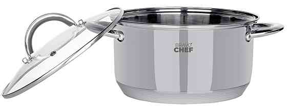 Кастрюля Bravo Chef 22 см (4.35 л) с крышкой (6720870) Киев