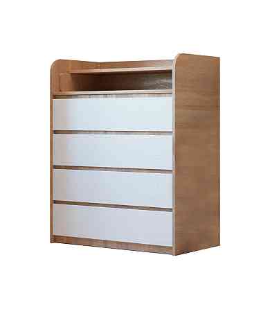 Комод пеленальний Еверест 80х45х101 сонома + білий (телескопи) (DTM-2446) Дніпро